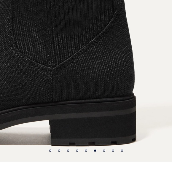 Rothy's The Tall Lug Boot - Onyx Black Size 6 - Picture 4 of 9